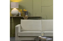 Retro Ecksofa Samt Rodeo 3-Sitzer Rechts oder Links 300/160 Pistazie Rechts-BePureHome Discount