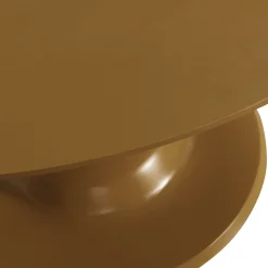 Retro Esstisch Blanco Mangoholz rund in Honiggelb-WOOOD Best