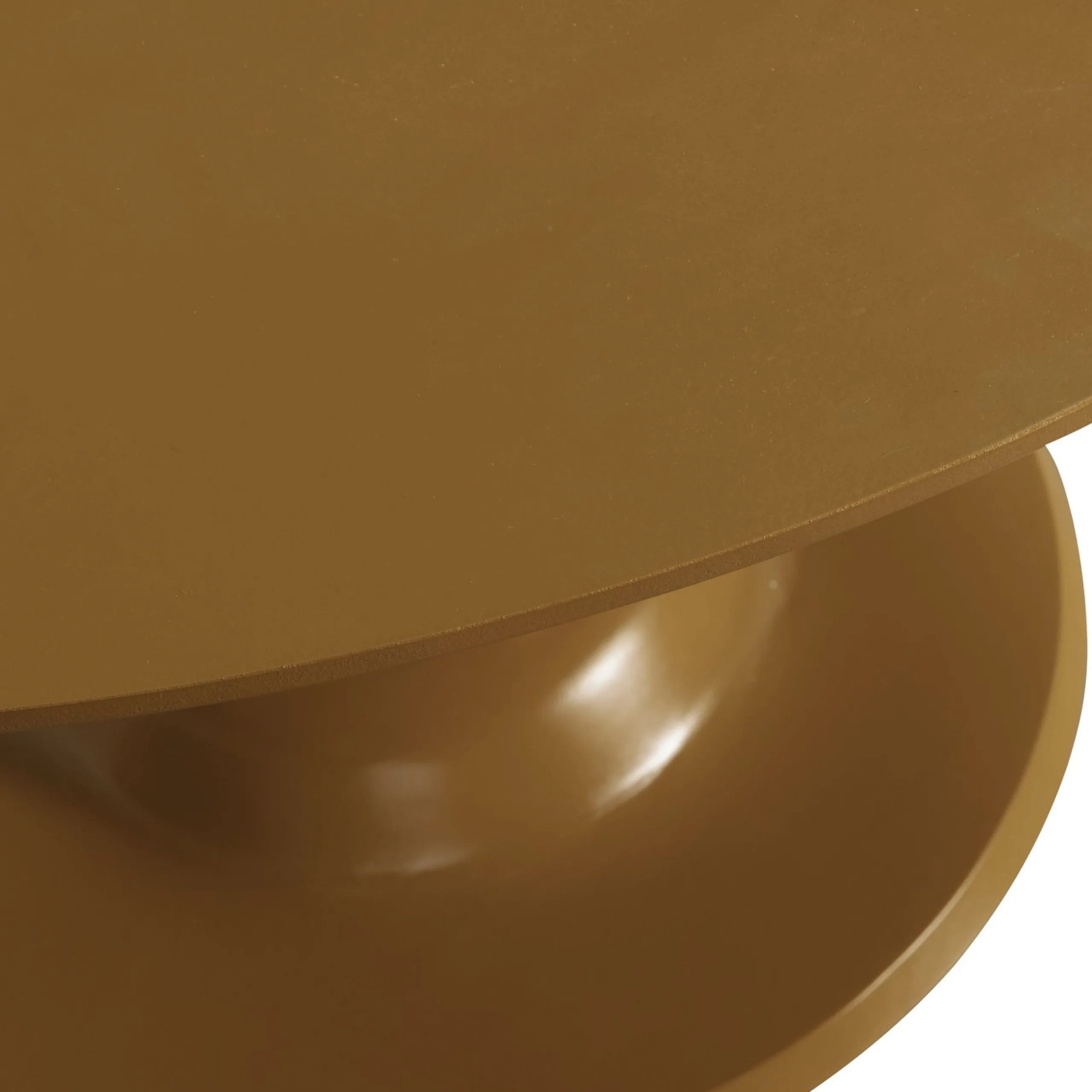 Retro Esstisch Blanco Mangoholz rund in Honiggelb-WOOOD Best