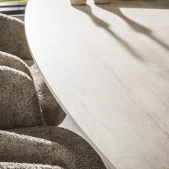 Retro Esstisch Centro 215 Travertin Keramik Eichenoptik-Vintagehaus Outlet