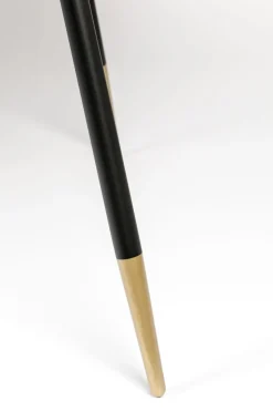 Retro Esstisch Denise Oval Messing Brass Walnussfarben 180 x 90 cm-Zuiver New