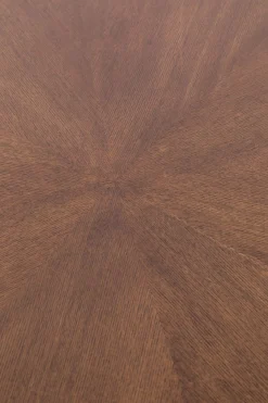 Retro Esstisch Denise Rund Messing Brass Walnussfarben Ø 90 cm-Zuiver Clearance