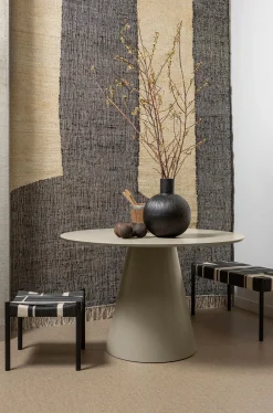 Retro Esstisch Jorre Rund Antik Beige/Grau 120-WOOOD Hot