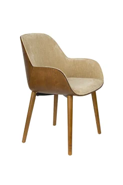 Retro Esszimmerstuhl Armlehnstuhl Taylor Holz Beige-DutchBone Outlet