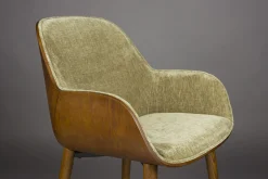 Retro Esszimmerstuhl Armlehnstuhl Taylor Holz Grün-DutchBone Outlet