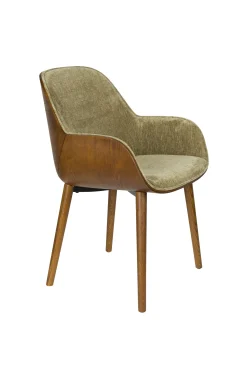 Retro Esszimmerstuhl Armlehnstuhl Taylor Holz Grün-DutchBone Outlet