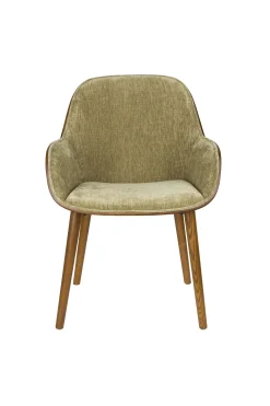 Retro Esszimmerstuhl Armlehnstuhl Taylor Holz Grün-DutchBone Outlet