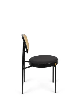 Retro Esszimmerstuhl 2er Set Rattan Don't Stop The Webbing Schwarz Buche-Bold Monkey