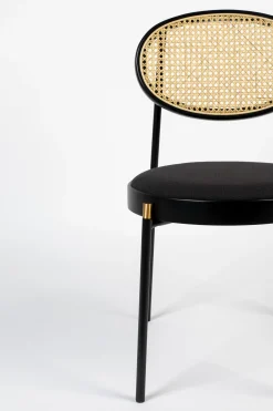 Retro Esszimmerstuhl 2er Set Rattan Don't Stop The Webbing Schwarz Buche-Bold Monkey