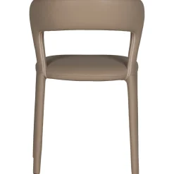 Retro Esszimmerstuhl Lederstuhl Noble Komplettbezug Kunstleder Sand-WOOOD New