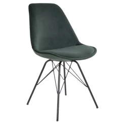 Retro Esszimmerstuhl Oslo Samt Grün-Vintagehaus Best