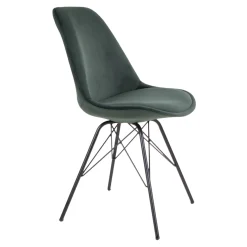 Retro Esszimmerstuhl Oslo Samt Grün-Vintagehaus Best