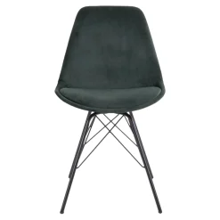 Retro Esszimmerstuhl Oslo Samt Grün-Vintagehaus Best