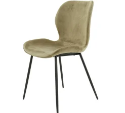 Retro Esszimmerstuhl Velvet Samt Champagner-Vintagehaus Hot