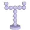 Retro Kerzenständer Bubbles Two Shiny Lilac Metall-Zuiver Discount