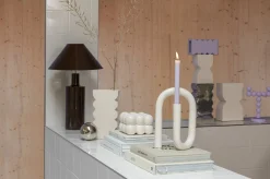 Retro Kerzenständer Bubbles Two Shiny Lilac Metall-Zuiver Discount