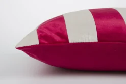 Retro Kissen Stripes in Rot-Weiß 60 cm-Vintagehaus Accessoires Sale