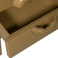 Retro Kommode Nachttisch Merge Olivgrün 2 Schubladen-WOOOD Online