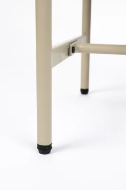 Retro Nachttisch Beistelltisch Amaya mit Rattangeflecht Beige-Vintagehaus Discount