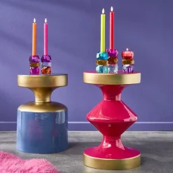 Retro Pop Beistelltisch Metall Glam Lila-Vintagehaus Hot