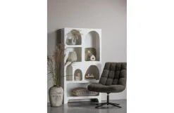 Retro Regal Organic Caz Kabinett Weiß Breit 100 cm-WOOOD Outlet