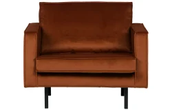 Retro Samtsessel Rodeo 1-Sitzer verschiedene Farben-BePureHome New
