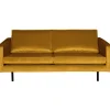 Retro Samtsofa Rodeo 2,5-Sitzer Ocker-BePureHome Best