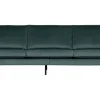 Retro Samtsofa Rodeo 3-Sitzer Teal-BePureHome Outlet
