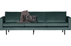 Retro Samtsofa Rodeo 3-Sitzer Teal-BePureHome Outlet