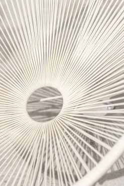 Retro Sessel Acapulcos Bahia Weiß Outdoor Massives Metallgestell-Vintagehaus Best