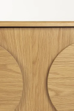Retro Sideboard Groove Walnuss oder Eiche 2/3türig-Zuiver Clearance