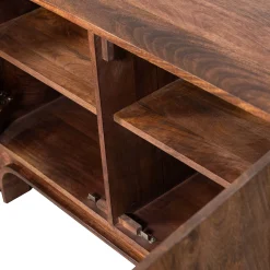 Retro Sideboard Kommode Staes Mangoholz 4 Türen 200 cm-WOOOD Sale