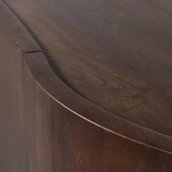 Retro Sideboard TV-Board Sense Mangoholz organisch geformt 4türig-BePureHome Online