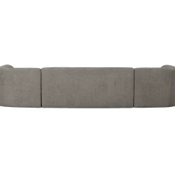 Retro Sofa Couch Sloping U-Form Organic Grau-BePureHome Best