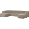 Retro Sofa Couch Sloping U-Form Organic Natur-BePureHome Online