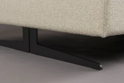 Retro Sofa Ecksofa Shelly Mélange Natur Stoff Metallbeine Rechts-DutchBone Outlet