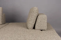 Retro Sofa Ecksofa Shelly Zimtbraun Natur Stoff Metallbeine Rechts-DutchBone Online