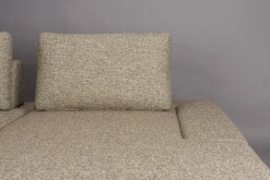 Retro Sofa Ecksofa Shelly Zimtbraun Natur Stoff Metallbeine Rechts-DutchBone Online