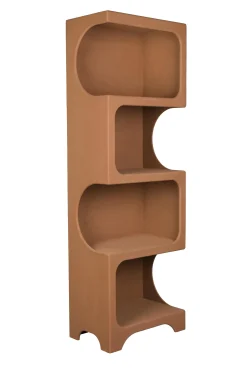 Retro Standregal Bücherregal Dundee Terracotta L-DutchBone Hot