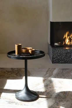 Retro Teppich Solar Grau/Terra 200 x 290 Marmoroptik-Zuiver New