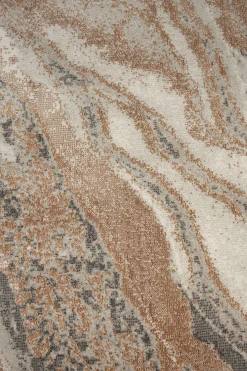 Retro Teppich Solar Grau/Terra 160 x 230 Marmoroptik-Zuiver Sale