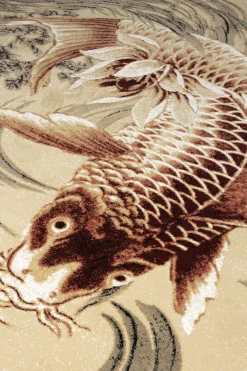 Retro Teppich The Legend Of Koi in 160 x 230 cm-Bold Monkey Best