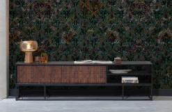 Retro Tischlampe Stehlampe Mushroom Glas Karamellfarben-BePureHome Discount