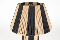 Retro Tischlampe Stripe It Up Schwarz Beige-Bold Monkey Outlet