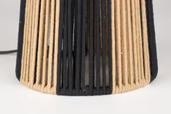 Retro Tischlampe Stripe It Up Schwarz Beige-Bold Monkey Outlet