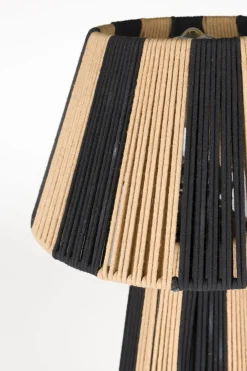 Retro Tischlampe Stripe It Up Schwarz Beige-Bold Monkey Outlet