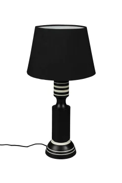 Retro Tischlampe Virgil Schwarz Weiß 60 cm-DutchBone Online