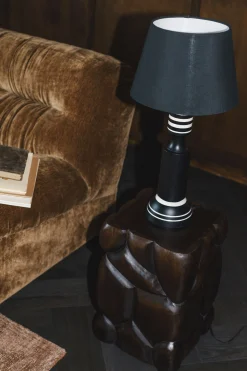 Retro Tischlampe Virgil Schwarz Weiß 60 cm-DutchBone Online