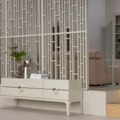 Retro TV-Board Lowboard Merge Beige-WOOOD Clearance