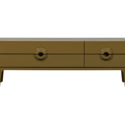 Retro TV-Board Lowboard Merge Olivgrün-WOOOD New